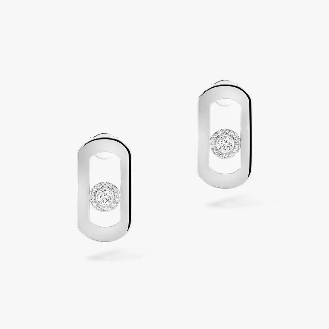 [Luna Brilliance]So Move Diamond Earrings in Yellow Gold