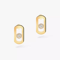 [Luna Brilliance]So Move Diamond Earrings in Yellow Gold