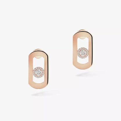 [Luna Brilliance]So Move Diamond Earrings in Yellow Gold