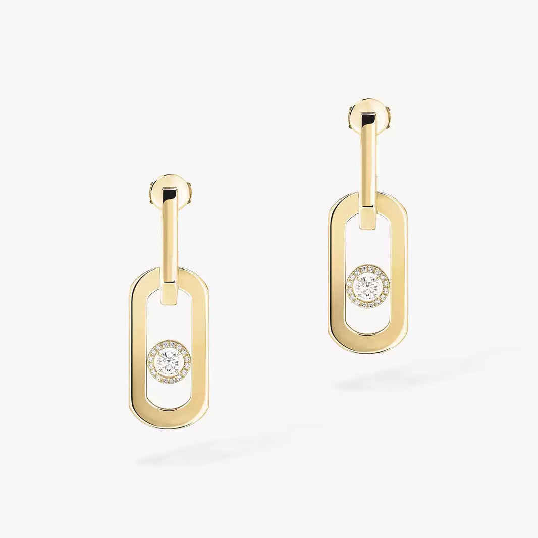 [Luna Brilliance]So Move XL Diamond Pendant Earrings