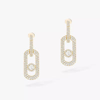 [Luna Brilliance]So Move XL Pave_-Set Diamond Pendant Earrings