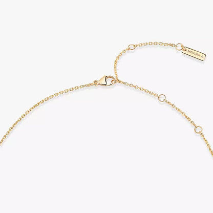 [Luna Brilliance]Lucky Eye Diamond Necklace in Rose Gold and Turquoise