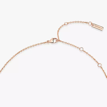 [Luna Brilliance]Lucky Eye Diamond Necklace in Rose Gold and Turquoise