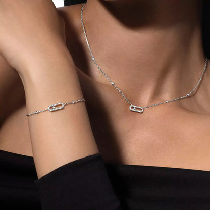 [LORA]Diamond Necklace Move Uno