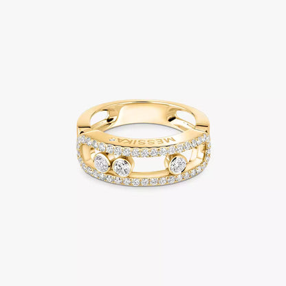 [LORA] Move Gold Diamond Pave_ Ring