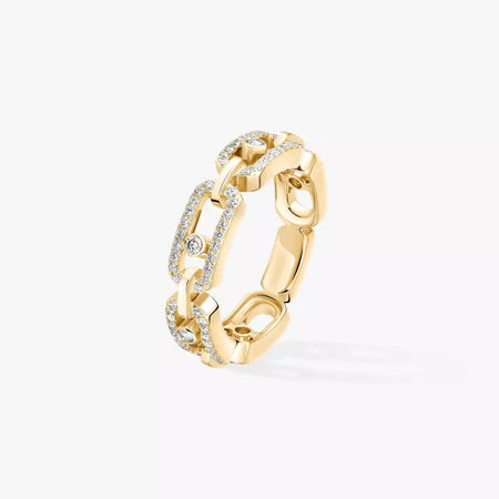 [LORA]Move Link Pave_-Set Diamond Ring in Gold