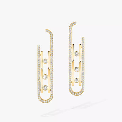 [Luna Brilliance]Diamond Pendant Earrings Move 10Th