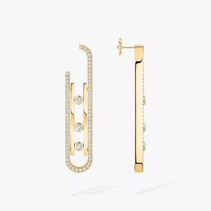 [Luna Brilliance]Diamond Pendant Earrings Move 10Th