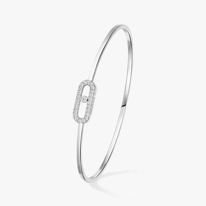 [Luna Brilliance]Move Uno pavé flex bangle medium