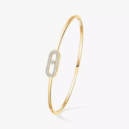 [Luna Brilliance]Move Uno pavé flex bangle medium