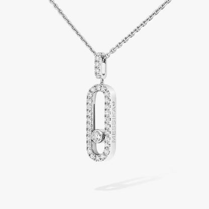 [LORA]Move Uno Diamond Necklace in Rose Gold