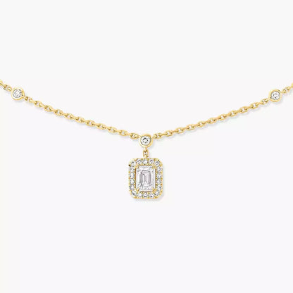 [LORA]My Twin Diamond Necklace in Silver