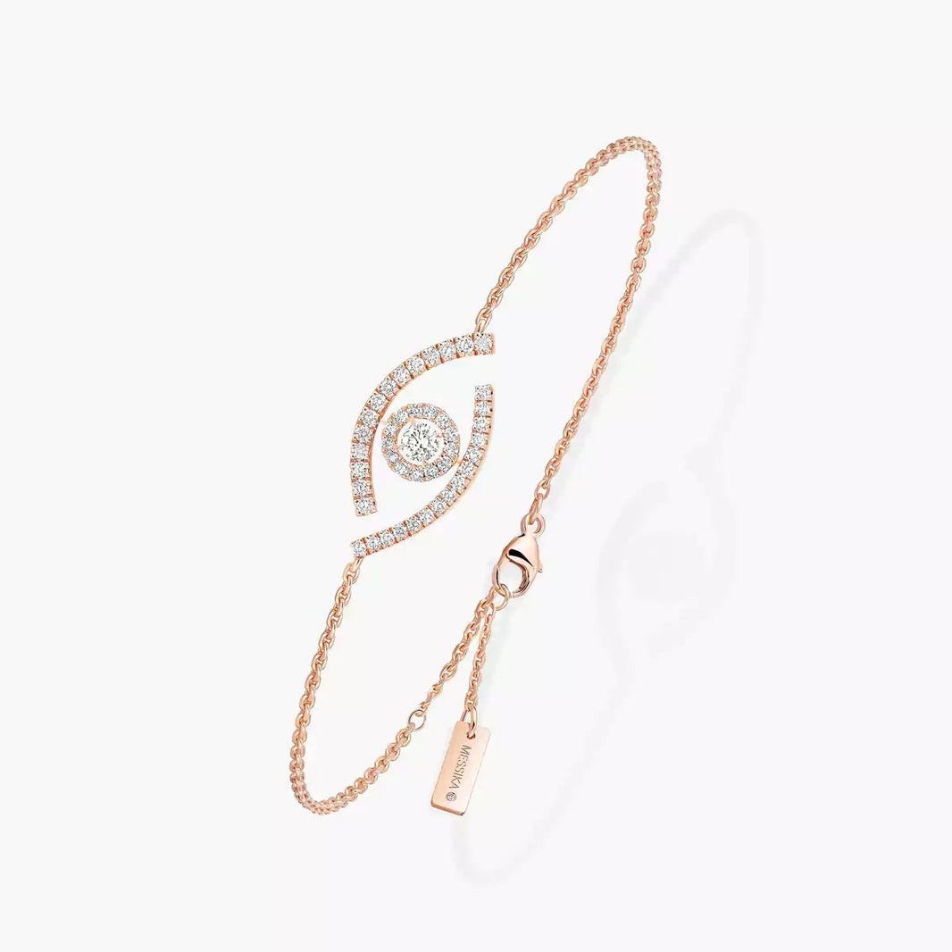 [Luna Brilliance]Lucky Eye Pave-Set Diamond Bracelet