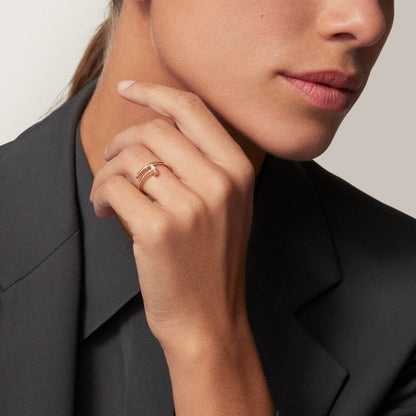 [Luna Brilliance]JUSTE 1.8MM HALF DIAMOND RING