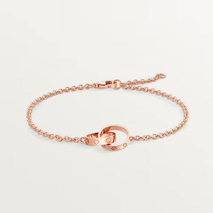 [Luna Brilliance]LOVE BRACELET DOUBLE RING