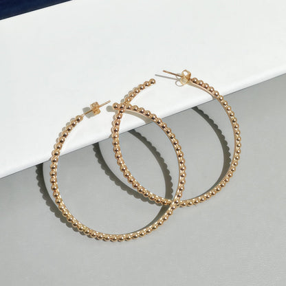 [Luna Brilliance] SMOOTH BEAD STUD EARRINGS