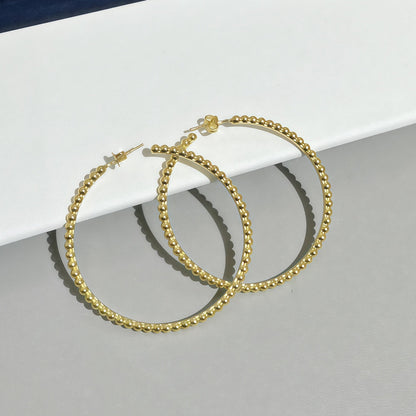 [Luna Brilliance] SMOOTH BEAD STUD EARRINGS