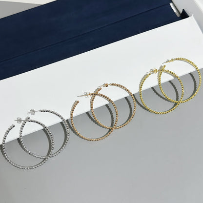 [Luna Brilliance] SMOOTH BEAD STUD EARRINGS