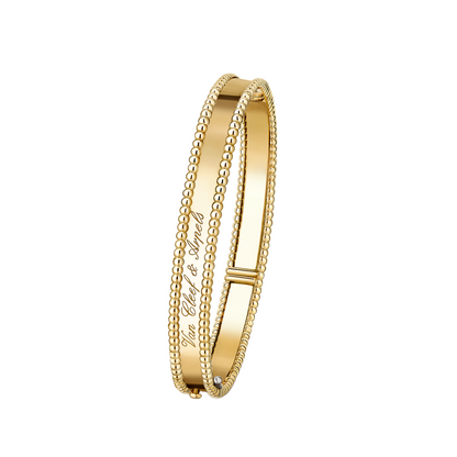 [Luna Brilliance]CLOVER PERLEE BRACELET SIGNATURE ENGRAVING SERIES
