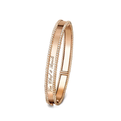 [Luna Brilliance]CLOVER PERLEE BRACELET SIGNATURE ENGRAVING SERIES