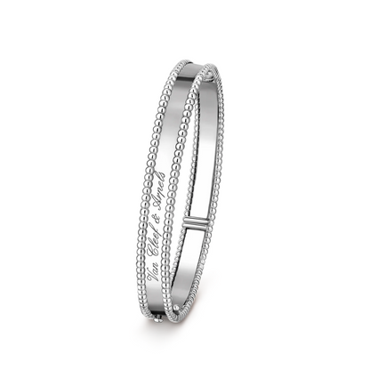[Luna Brilliance]CLOVER PERLEE BRACELET SIGNATURE ENGRAVING SERIES