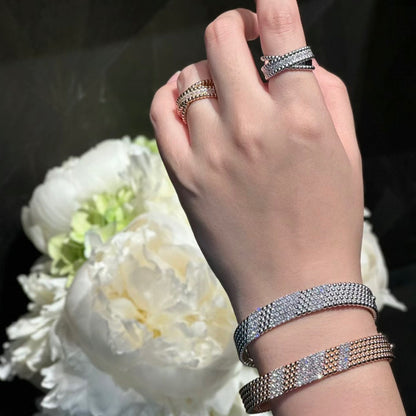 [Luna Brilliance]  FIVE-ROW DIAMOND BRACELET