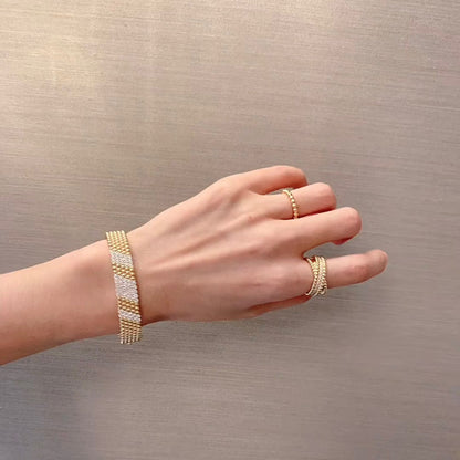 [Luna Brilliance]  FIVE-ROW DIAMOND BRACELET
