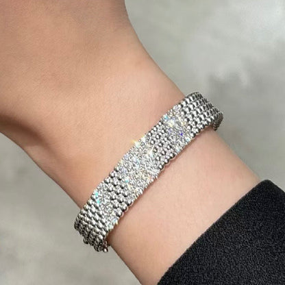 [Luna Brilliance]  FIVE-ROW DIAMOND BRACELET