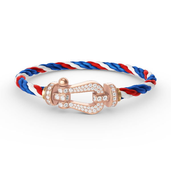 [Luna Brilliance]FORCE LARGE HORSESHOE FULL DIAMOND BRACELET ROSE GOLD
