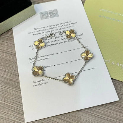 [Luna Brilliance]CLOVER 5 MOTIF LASER BRACELET COLLECTION