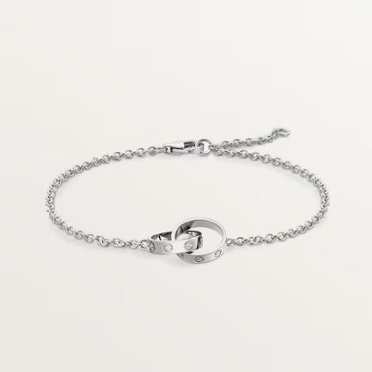 [Luna Brilliance]LOVE BRACELET DOUBLE RING