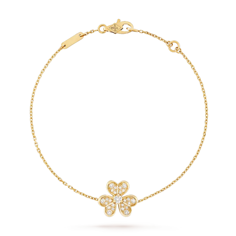 [Luna Brilliance]FRIVOLE GOLD FLOWER DIAMOND BRACELET