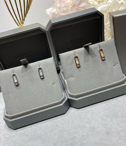 [LORA]MOVE UNO SMALL 1 DIAMOND EARRINGS