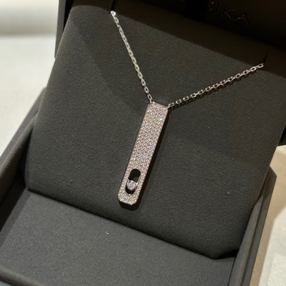 [Luna Brilliance]MY FIRST DIAMOND PAVED NECKLACE