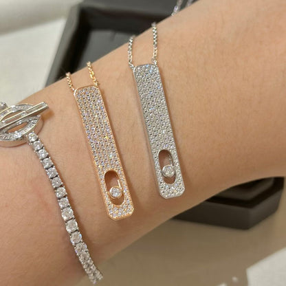 [Luna Brilliance]MY FIRST DIAMOND PAVED NECKLACE