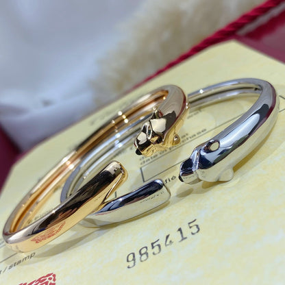 [Luna Brilliance]PANTHERE SILVER OPEN BRACELET