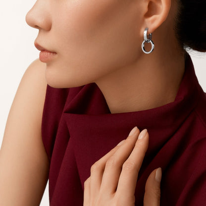 [Luna Brilliance]LOVE 3.3MM DANGLE EARRINGS